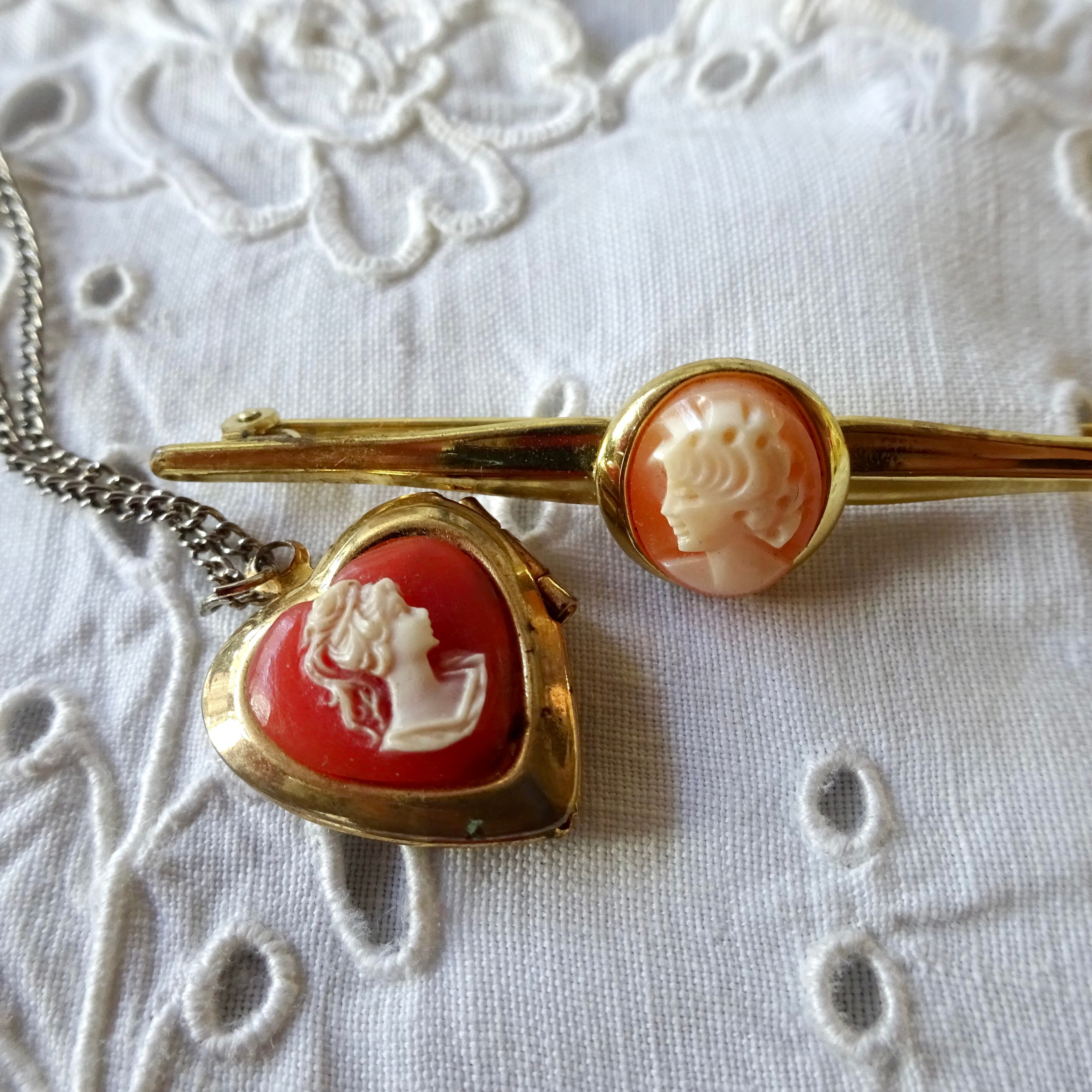 France Vintage Cameo brooch フランス カメオ ブローチ ヴィンテージ