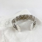 シルバーブレスレット　バングル　シルバー925　縄編み 19acj1