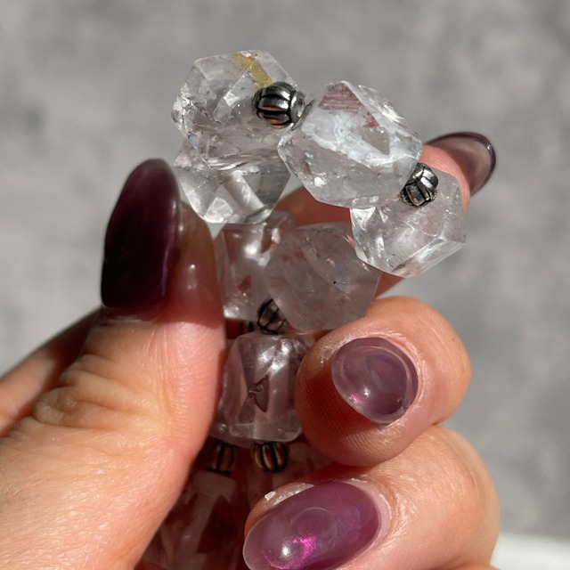 【パキスタン産水晶 ブレスレット】10mmビーズ｜天然石アクセサリー
