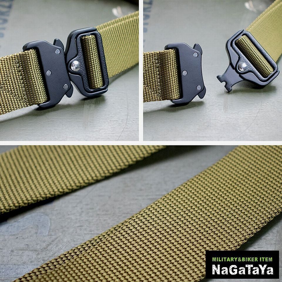 ミリタリータクティカルベルト GW0118 ワンタッチ脱着式 クリップ