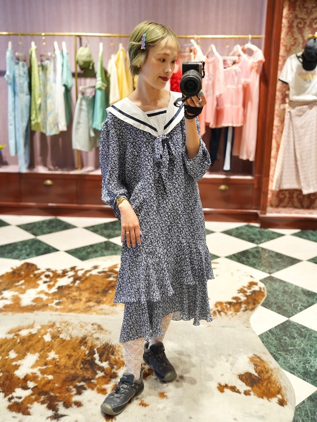Vintage "Sailor collar dress"