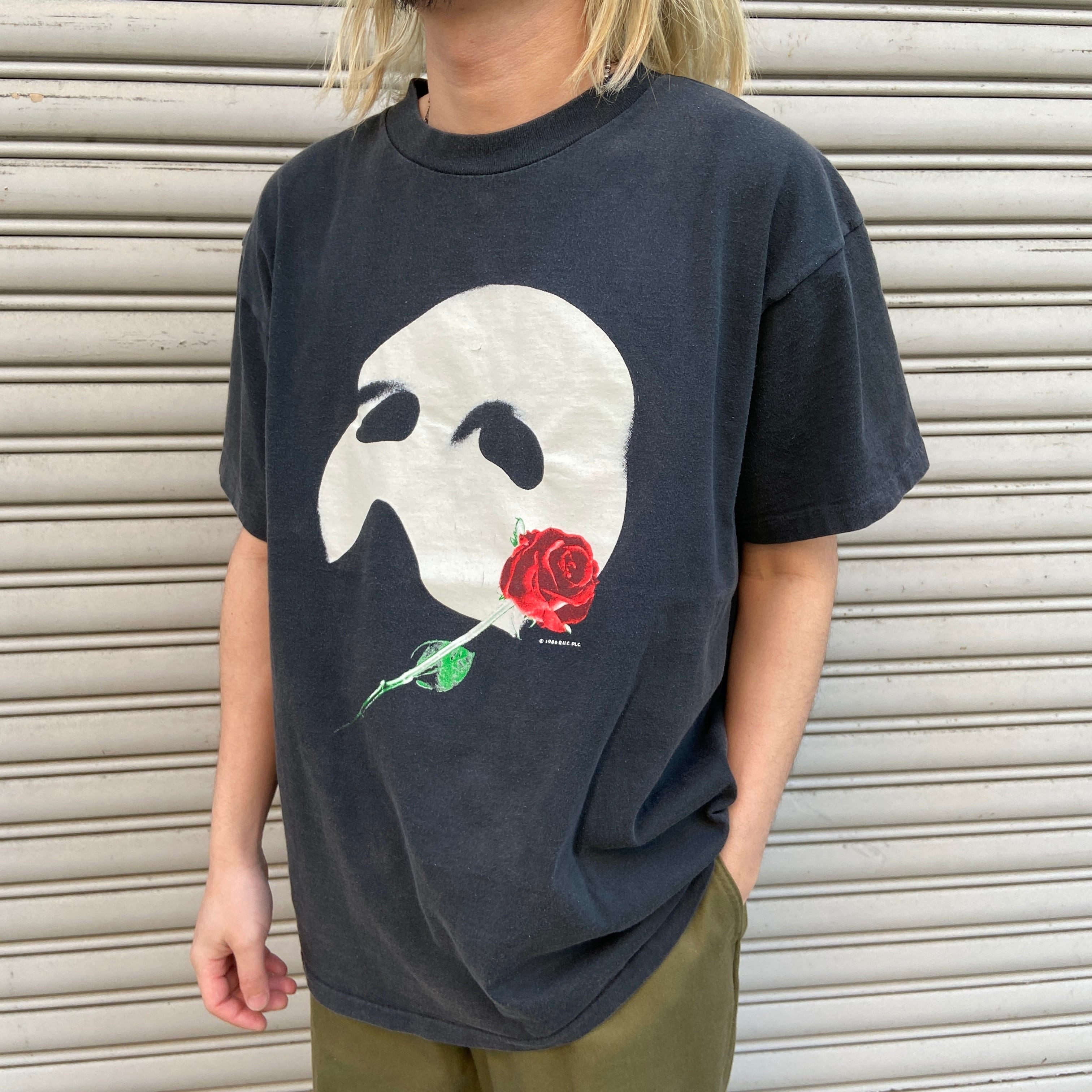 90s USA製 オペラ座の怪人 ミュージカルTシャツ ブラック XL | 古着屋 Uan