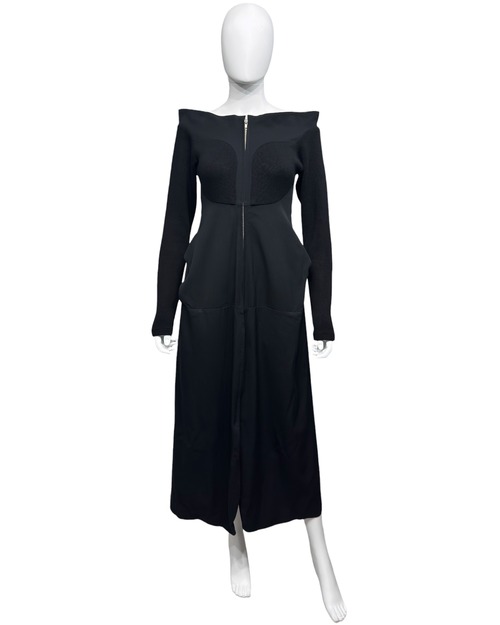 AW1996 YOHJI YAMAMOTO OFF SHOULDER DRESS