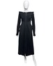 AW1996 YOHJI YAMAMOTO OFF SHOULDER DRESS