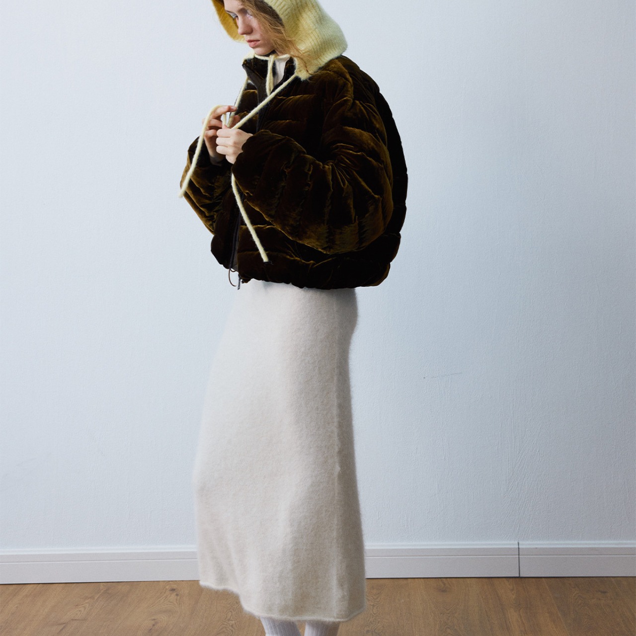 Glossy Down Short Jacket  T3868