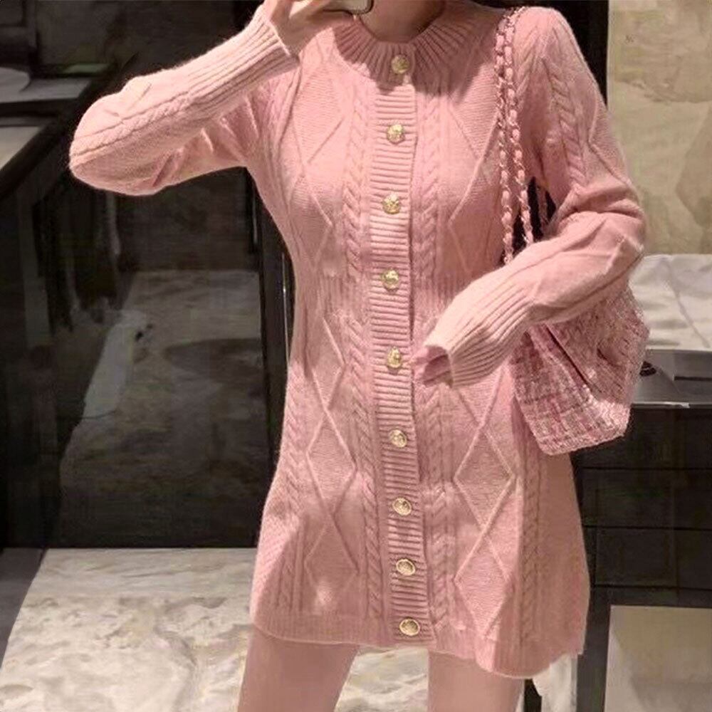 ケーブル編み ニット ミニワンピース 長袖 レディース 秋冬 韓国 ワンピース 大人 かわいい きれいめ ゆったり 柔らかい ニットカーディガン 2way 大人可愛い 大人女子