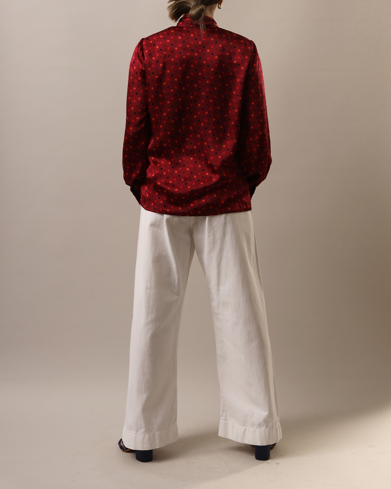 1980's Givenchy / Polka Dot Blouse