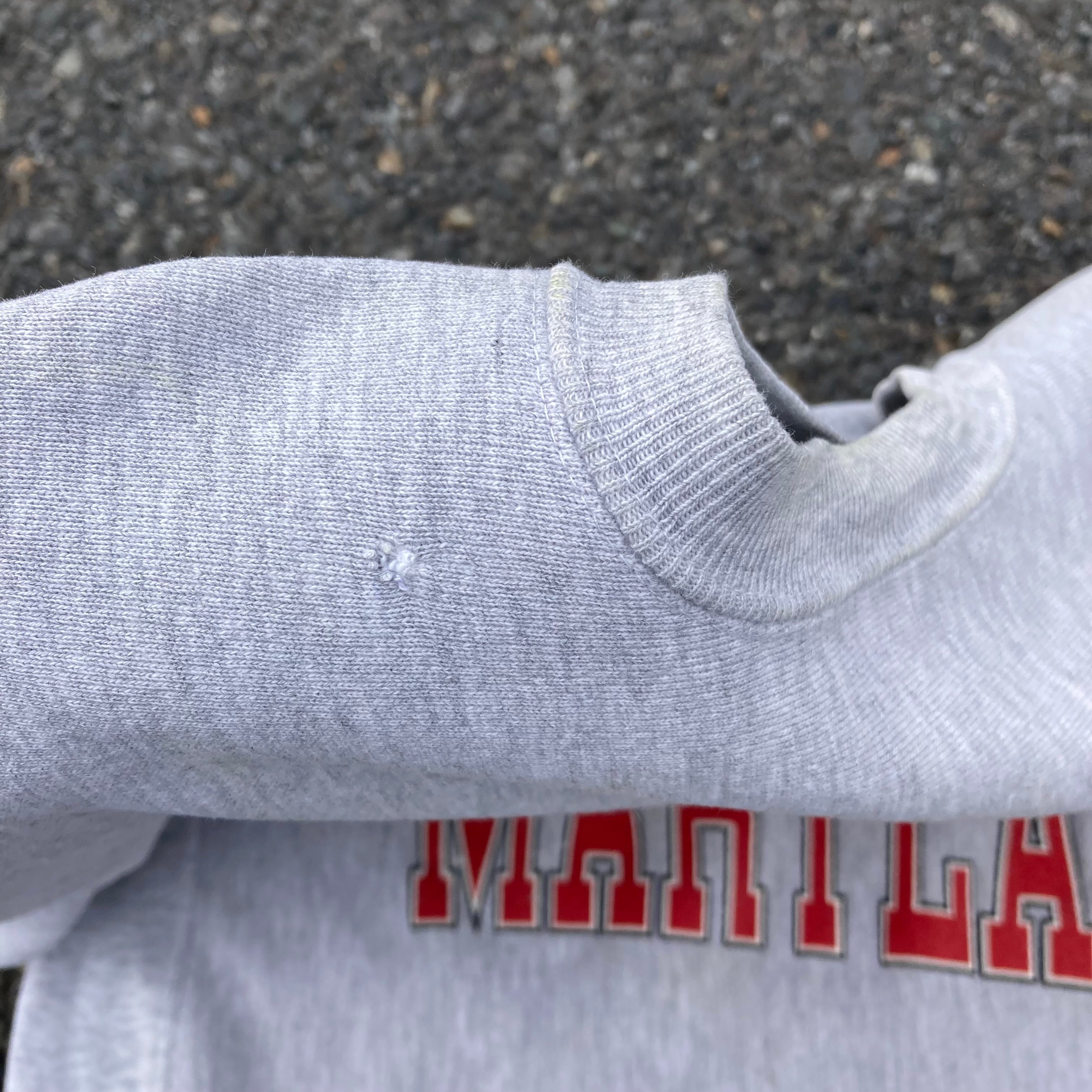 90s Champion メリーランド大 マスコット リバースウィーブ 刺繍タグ 