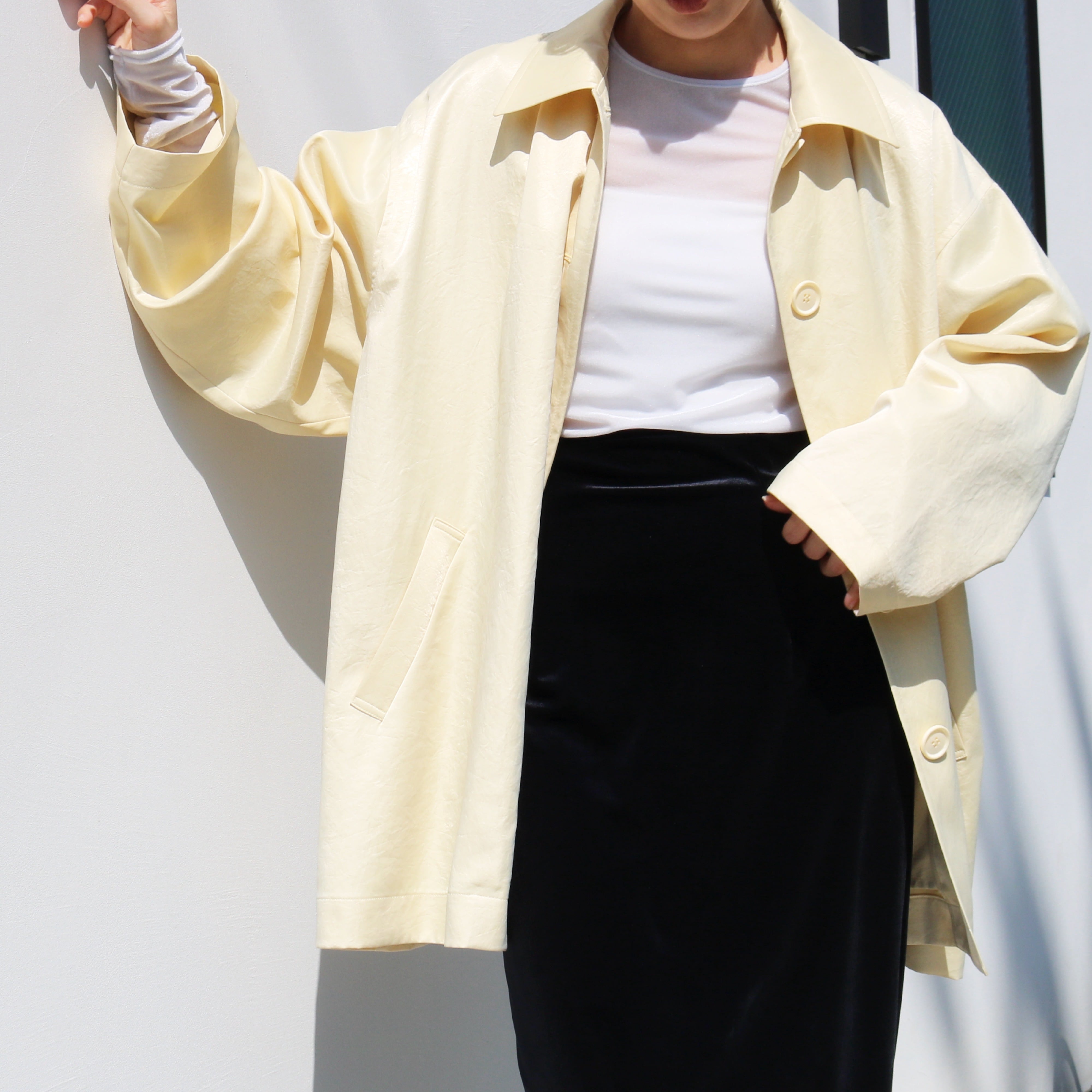 vintage satin coat -made in Japan - | aéré