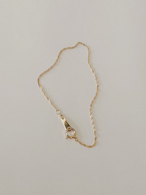 K18 screw chain bracelet