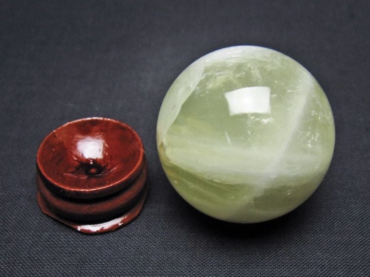 シトリン スフィア 直径110cm 2kg 丸玉 台座付 天然石 パワーストーン シトリン 丸玉 36mm シトリンクォーツ スフィア 一点物141-7734