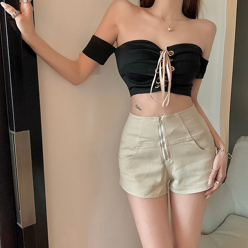 トップス サマーリボンブラ 夏物 ピュア ブラックストロベリース95135939618