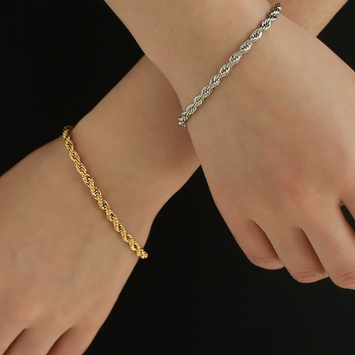stainless twist bracelet (B163-2)