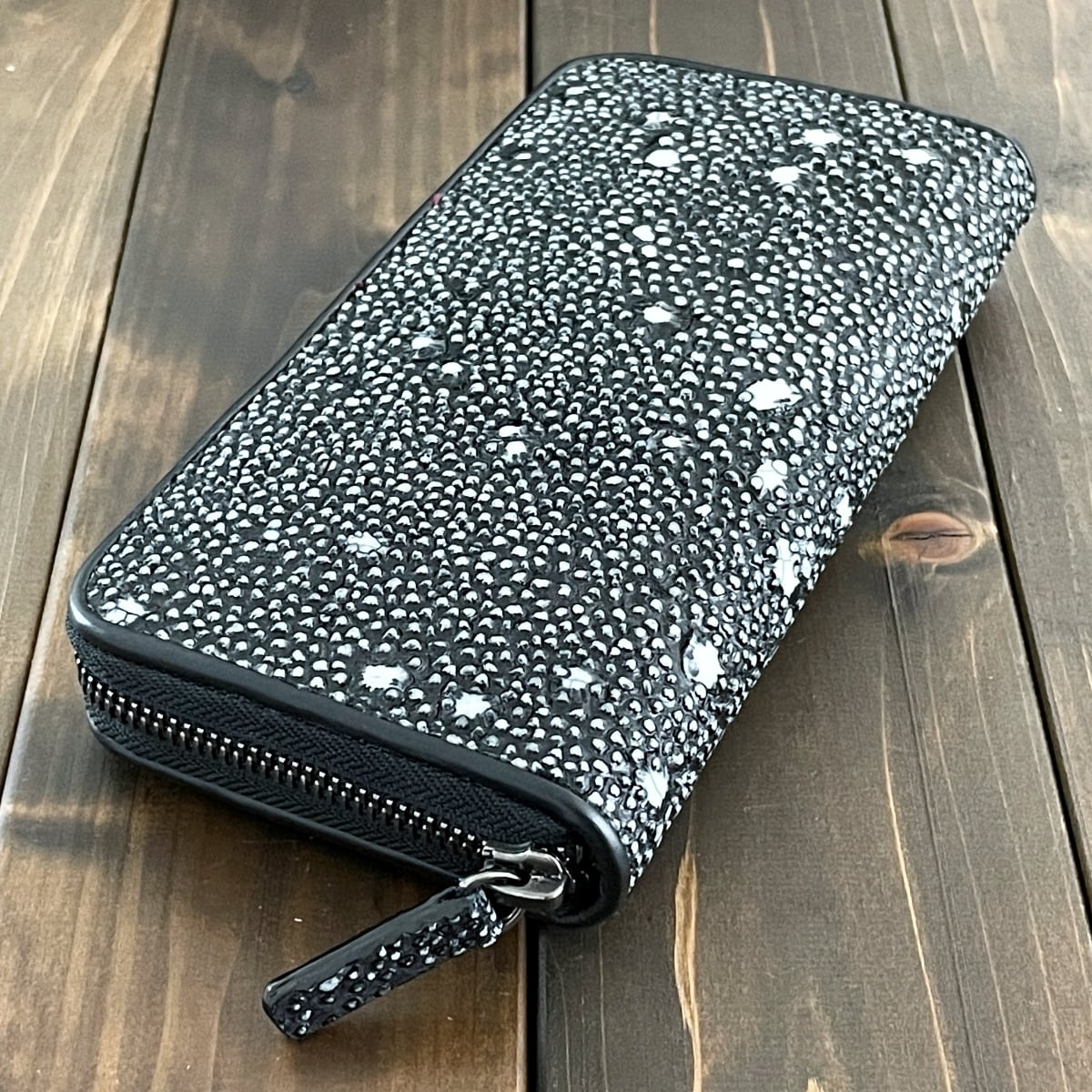 スタースティングレイ × リザード 長財布 ブラック | CUERO DELICADO