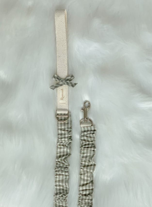 予約【ROMUAH】Olive Check Leash