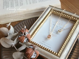 Candy charm ネックレス インカローズ 14KGF