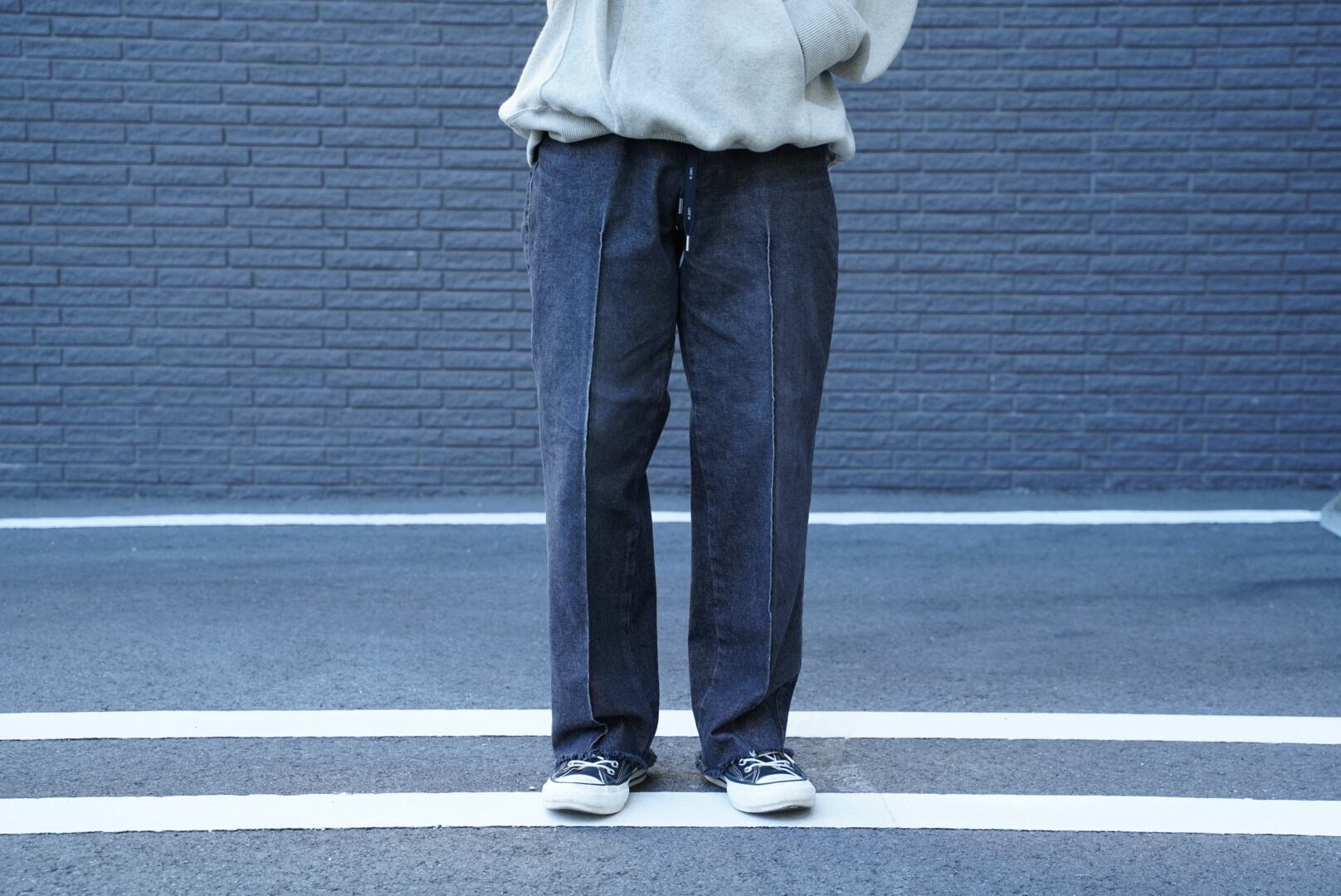 tony ex.denim damaged BLACK | WAGAMAMA TOKYO