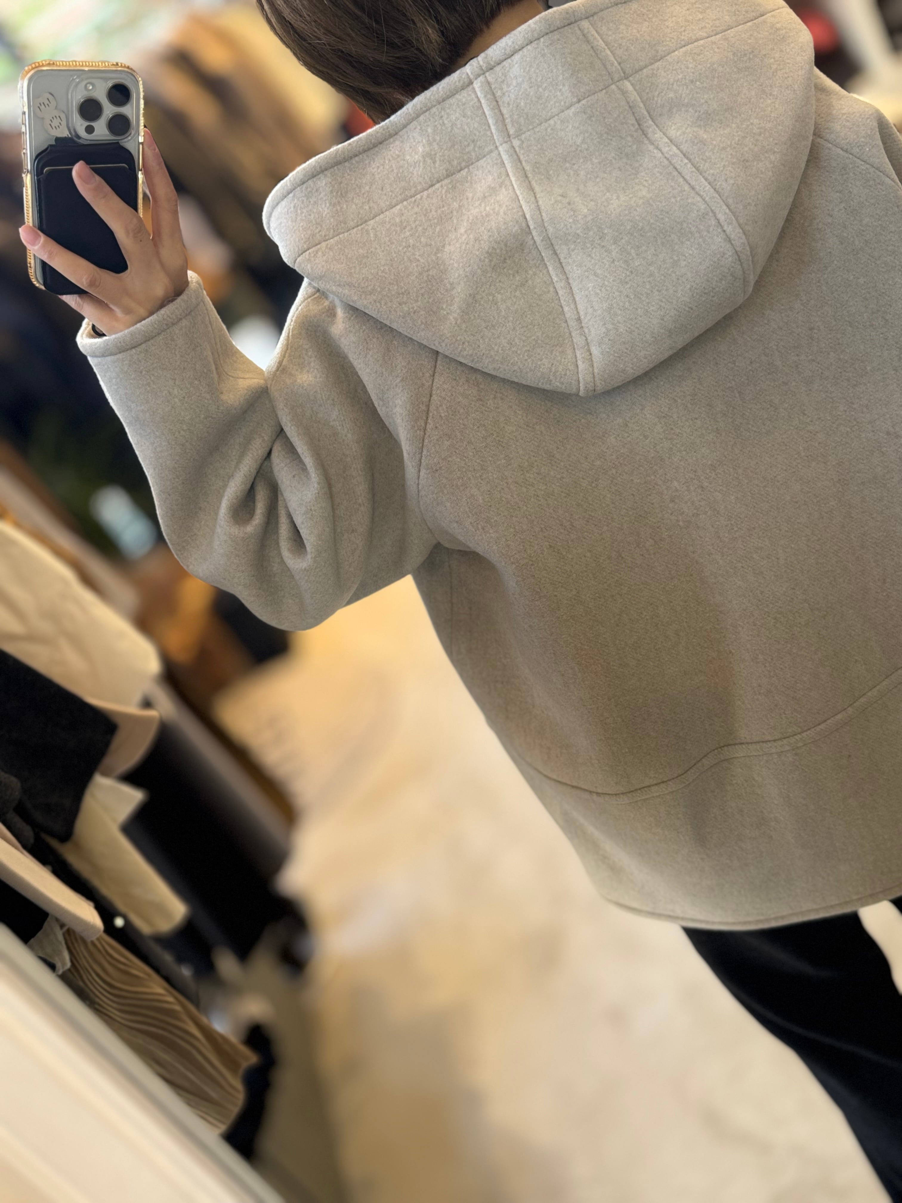 【LEMELANGE】フード付きウールコート　8553903