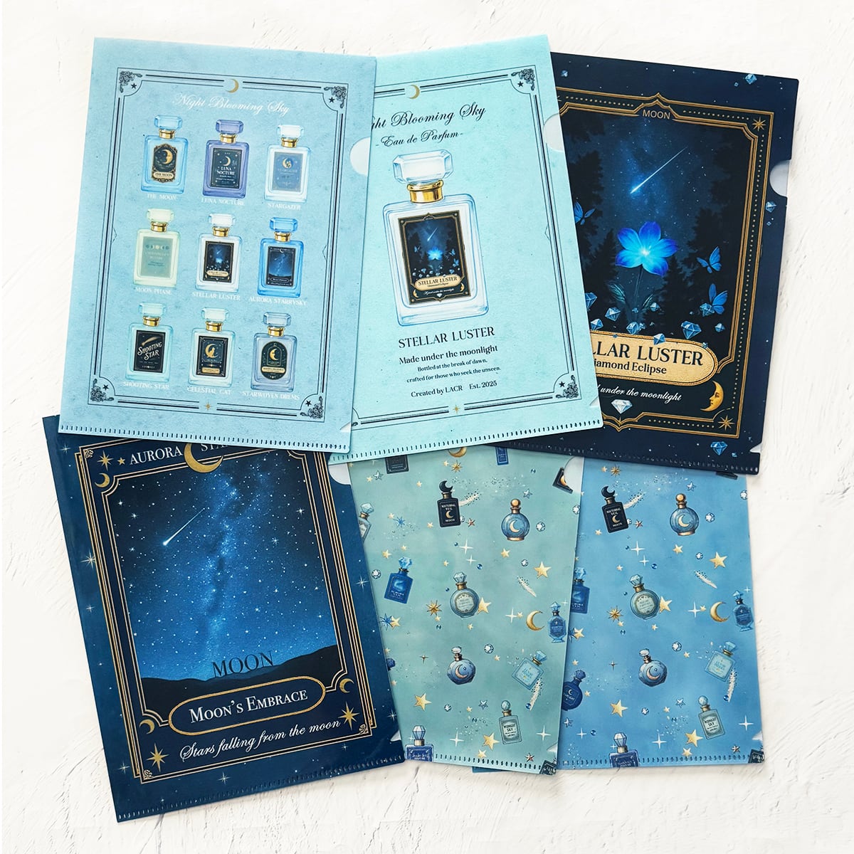 SALE】星空と夜空と天体柄のA5サイズ クリアファイル | LALA CloveR