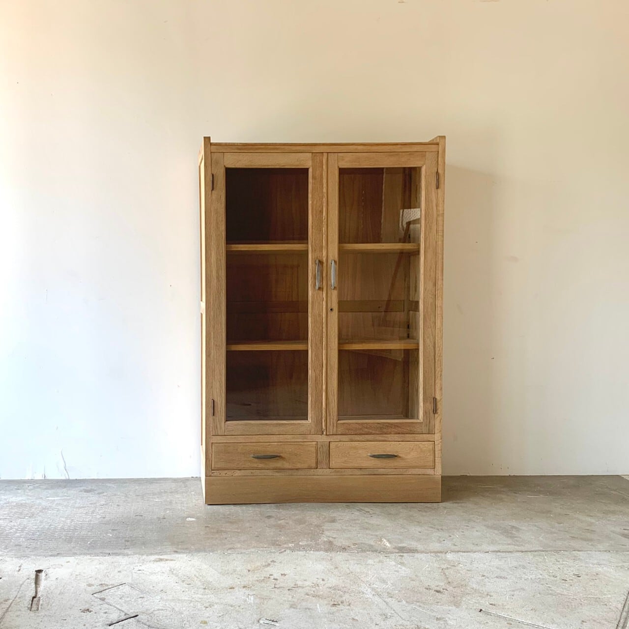 キャビネット チェスト　ガラスケース　古家具　0493