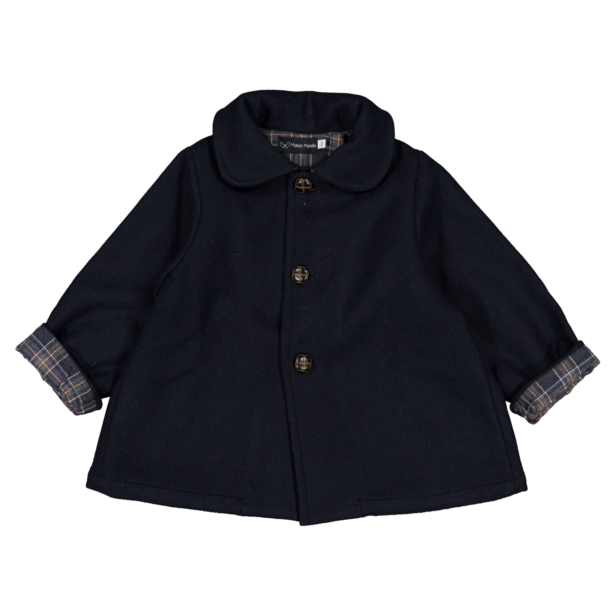 【予約・特典あり】Maison Marelle / Jacket SHERLOCK- blue wool / 18m~5Y