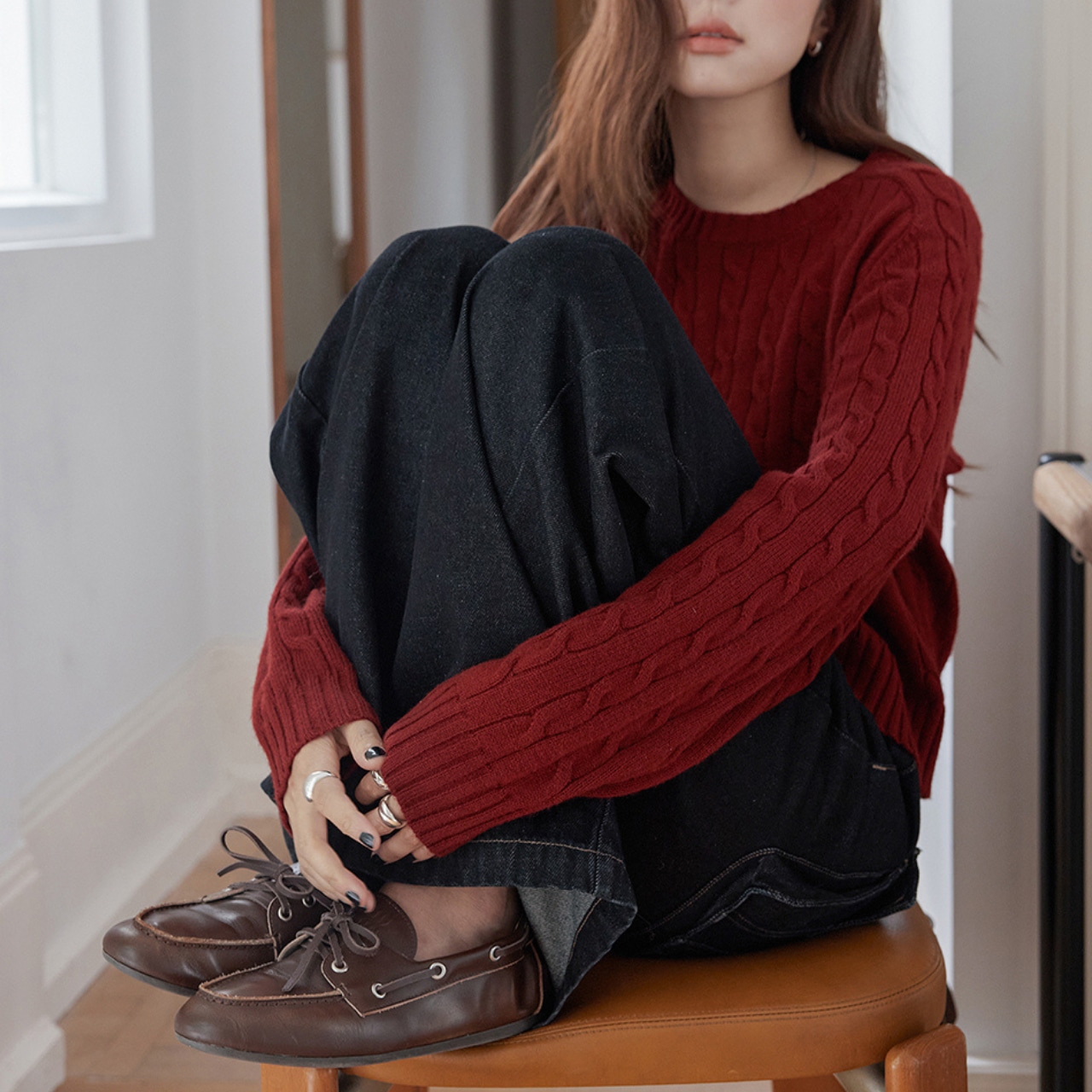Cable Knit Pullover T3820