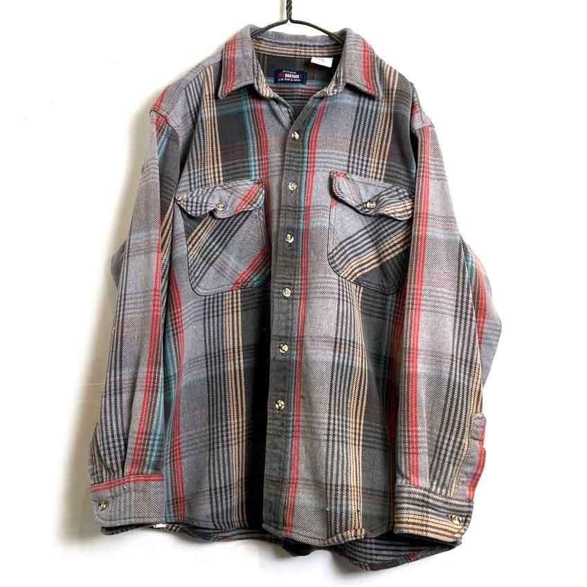 FIVE BROTHER Vintage Heavyweight Cotton Flannel Shirt [1980s-] | beruf