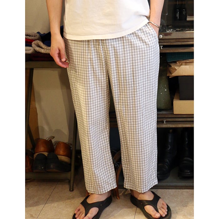 Porter Classic HEATHER GINGHAM CHECK PEACE PANTS ポーター