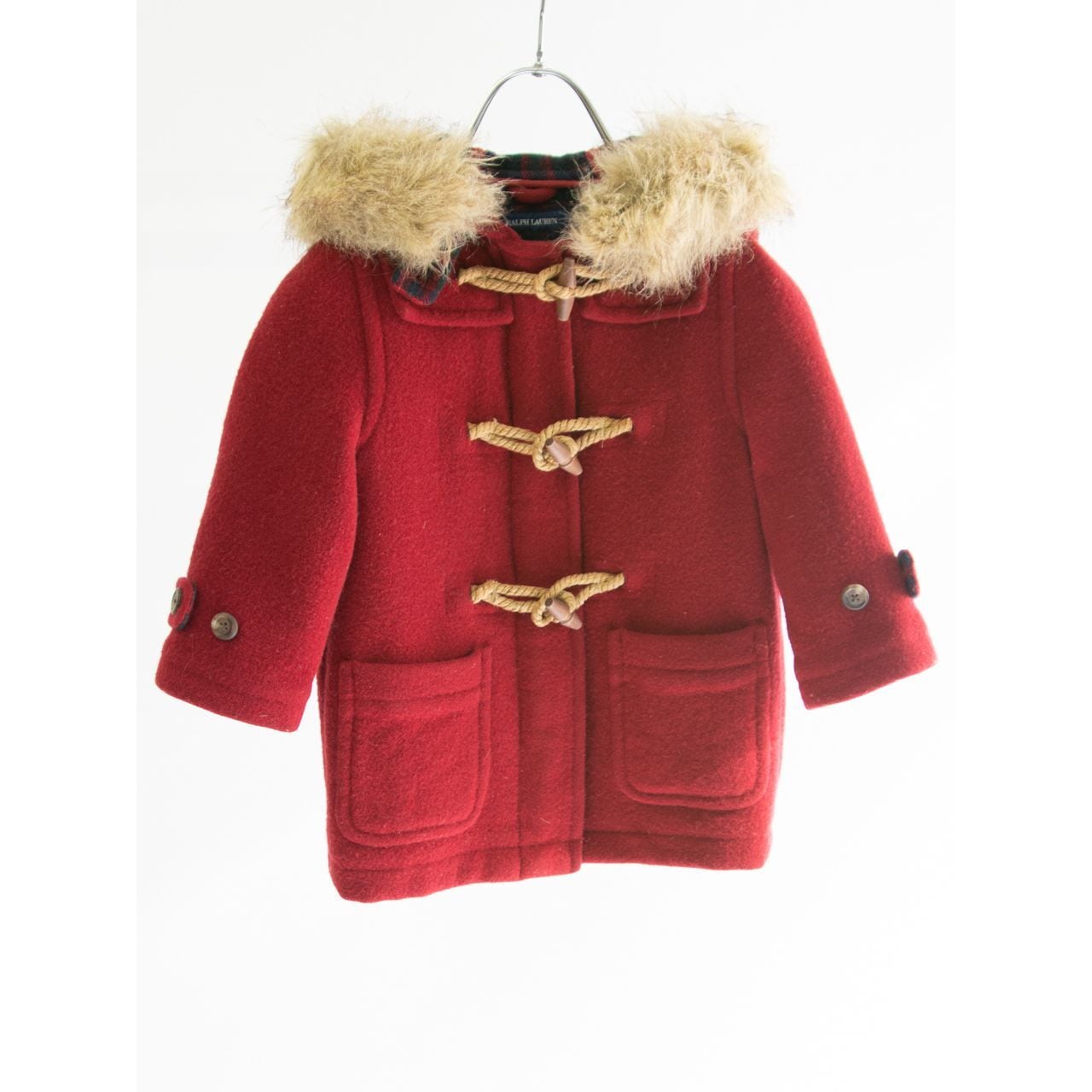 【Kids RALPH LAUREN】90's wool-nylon duffel coat 95cm（キッズ ラルフローレン ウールナイロン ダッフルコート）1d