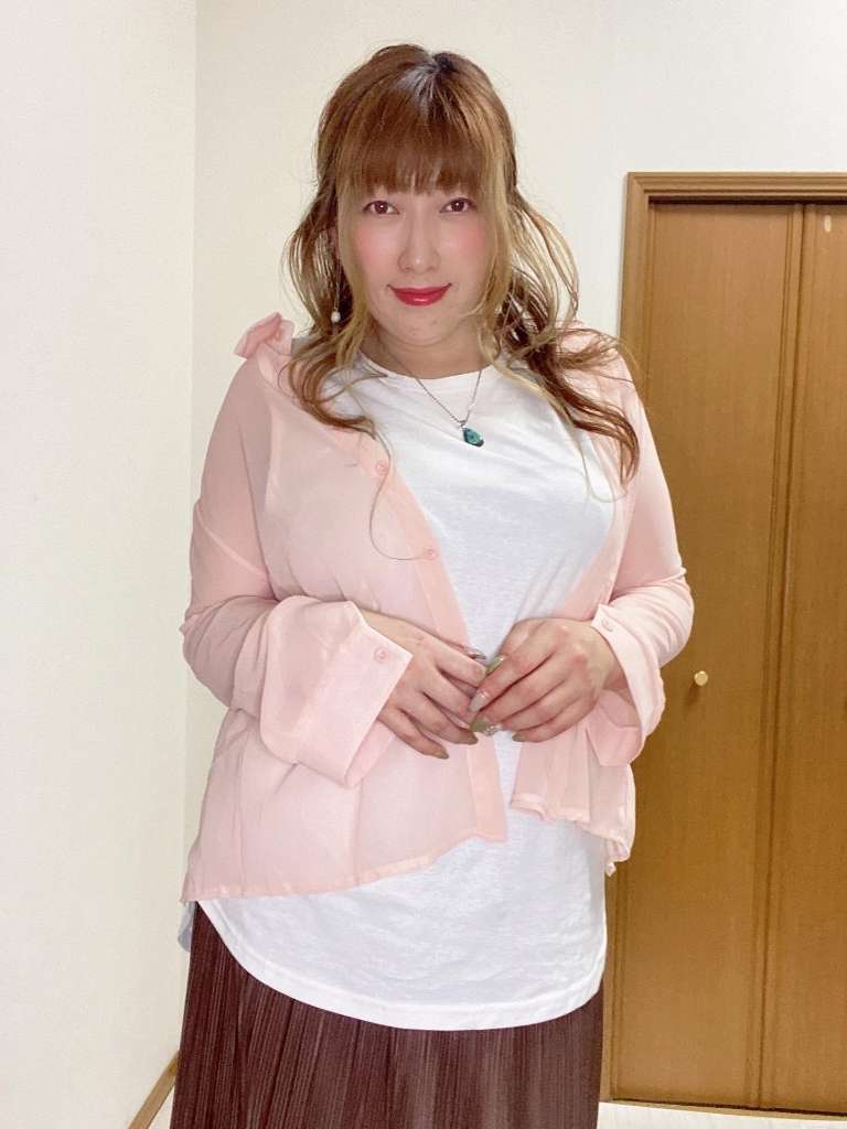 こなれた抜け感がおしゃれ バタフライシアーシャツカーデ カジュアルコーデ かわいい 夏 プチプラ 大きいサイズ 韓国 CH8766