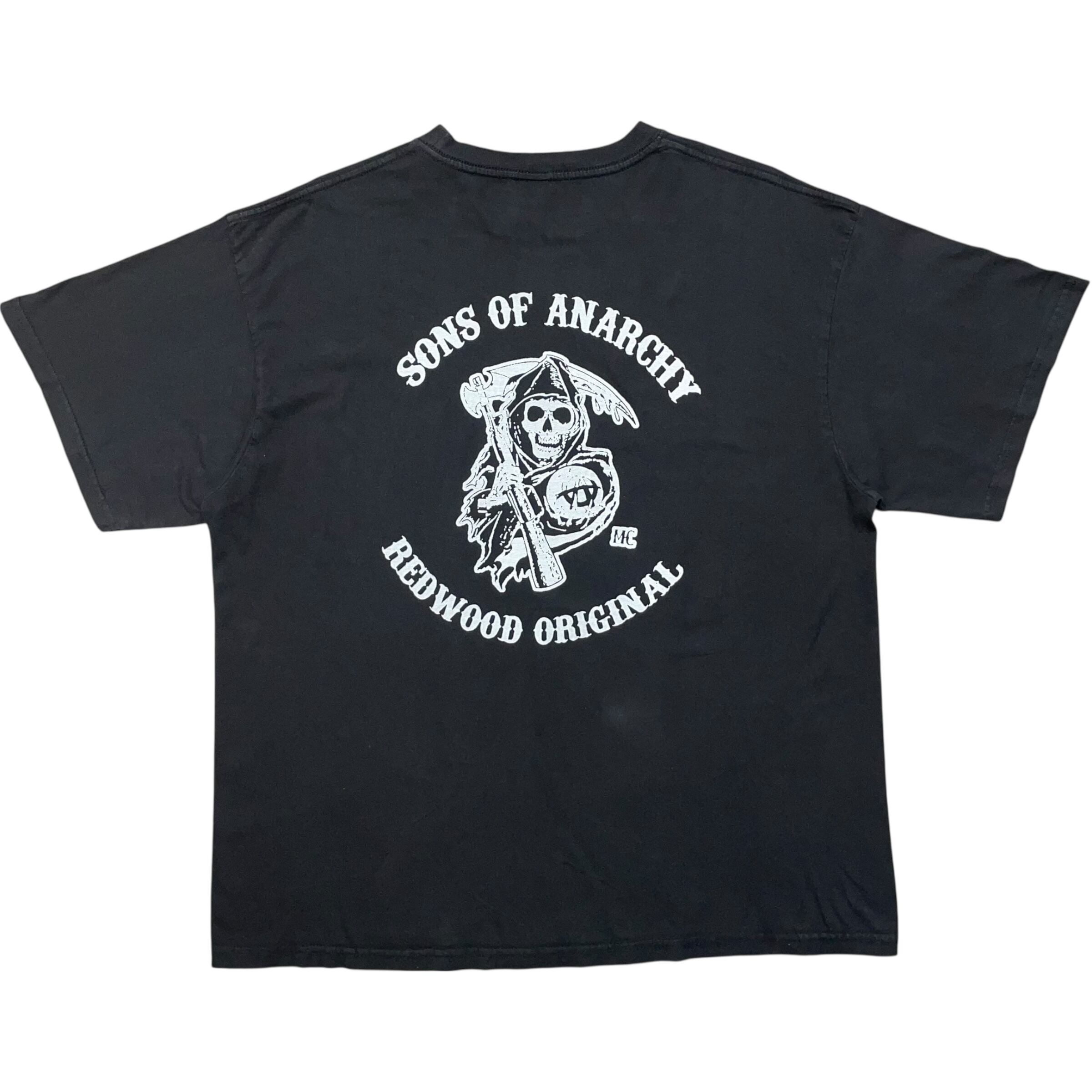 《XL》 Rich Land's Collon Tシャツ ブラック 両面プリント ワンポイント スカル no.8760