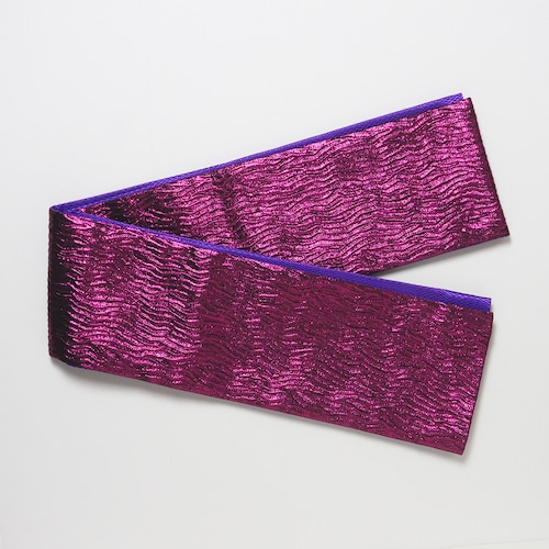 シワ半幅帯　ピンク　[E1390]