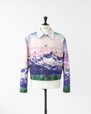 〈LOUIS VUITTON by Virgil Abloh〉All-over print denim jacket RM221 J85 HMA80W