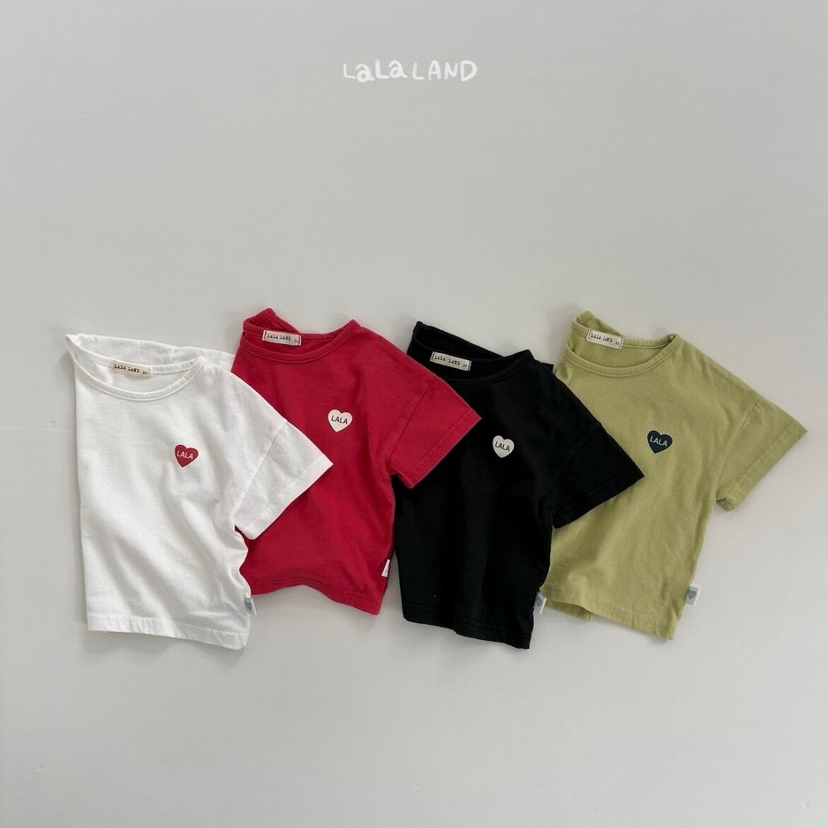【予約/送料無料】LALALAND/Lala Heart short sleeve T-shirt