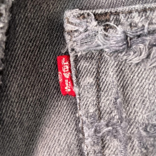 襤褸 ブラックデニム リーバイス 501【W31 L32】 levi's 詳細写真3