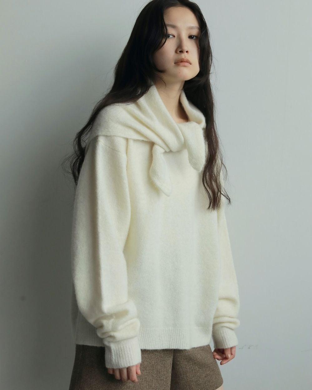 【anuke】Layered Scarf Knit anuke 】Layered Scarf Knit | valance 福井｜レディース セレクト