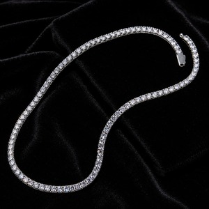 SOLEANCE Tennis Necklace 5mm 18inch / Moissanite / Silver925