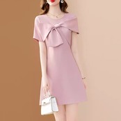 Elegant Bowknot Dress 5080