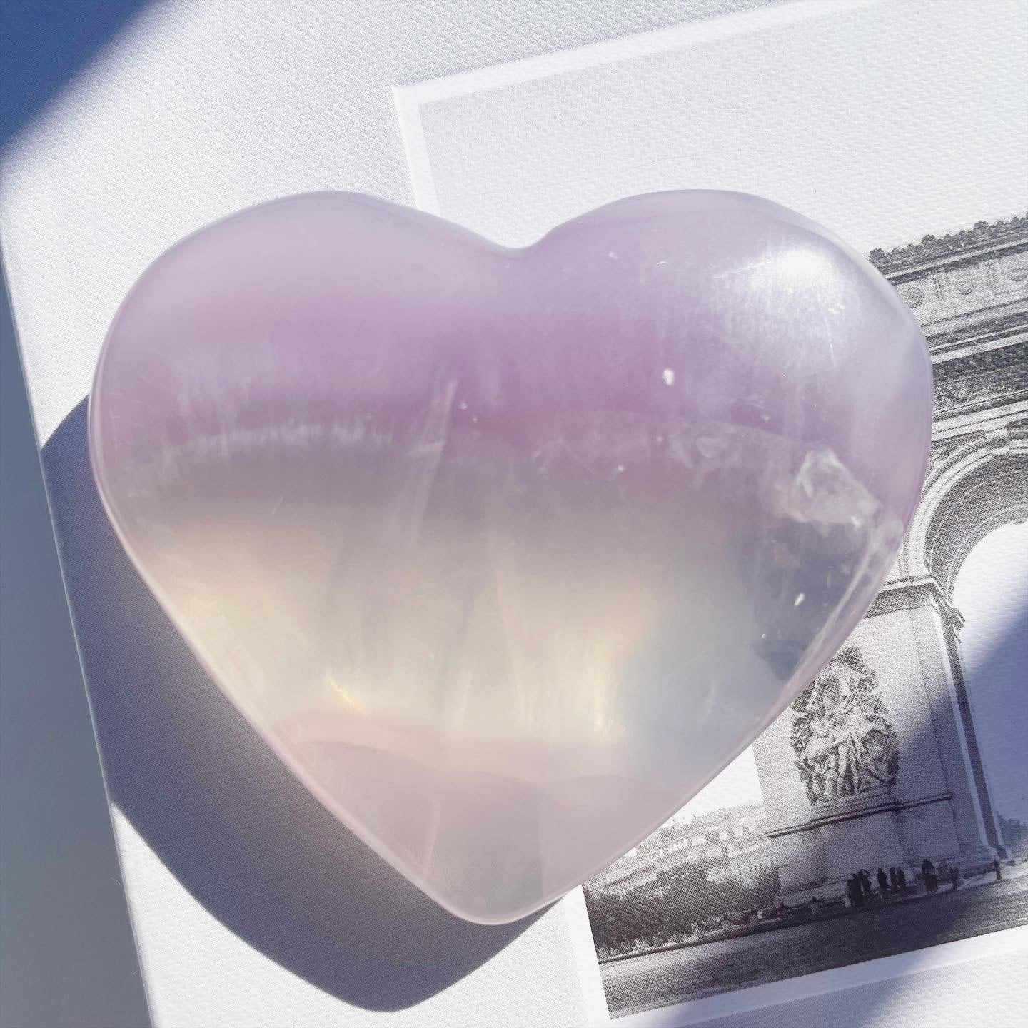 Lavender Fluorite Heart 3
