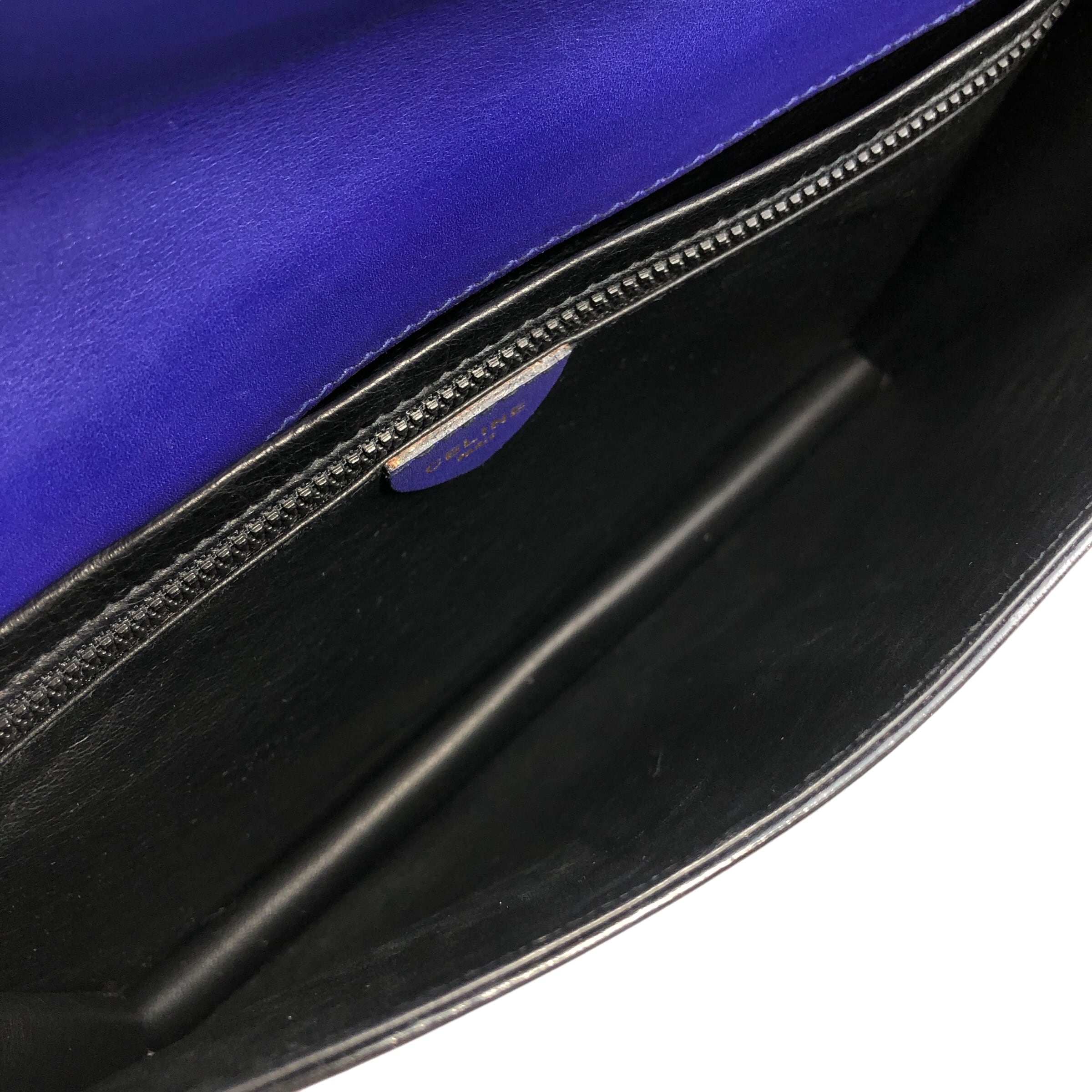 CELINE セリーヌ ショルダーバッグ ネイビー ガンチーニ レザー CELINE セリーヌ ショルダーバッグ ネイビー ガンチーニ レザー