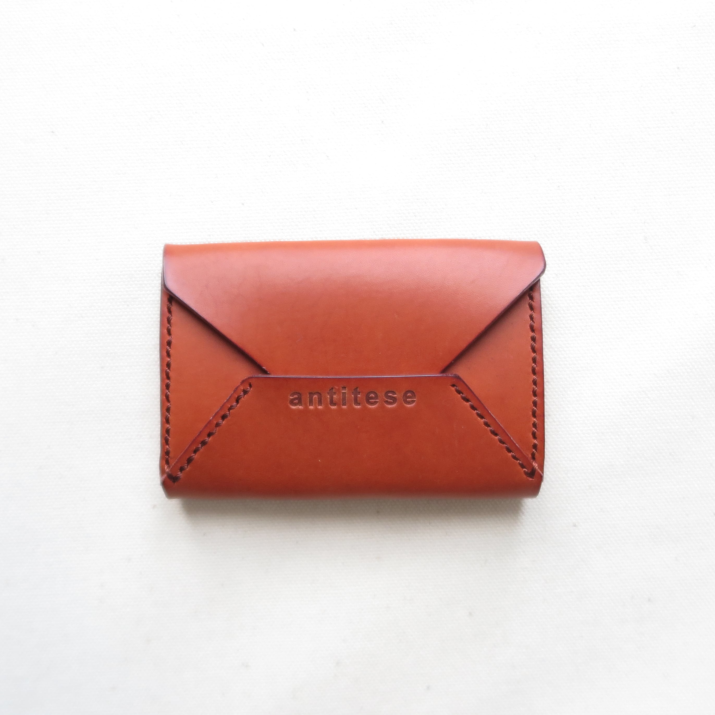 Italian leather Envelope cardcase ORANGE