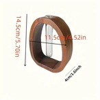 木製 花瓶 ガラス シンプル 高さ14.5cm フラワースタンド 生花 ドライフラワー おしゃれ 北欧