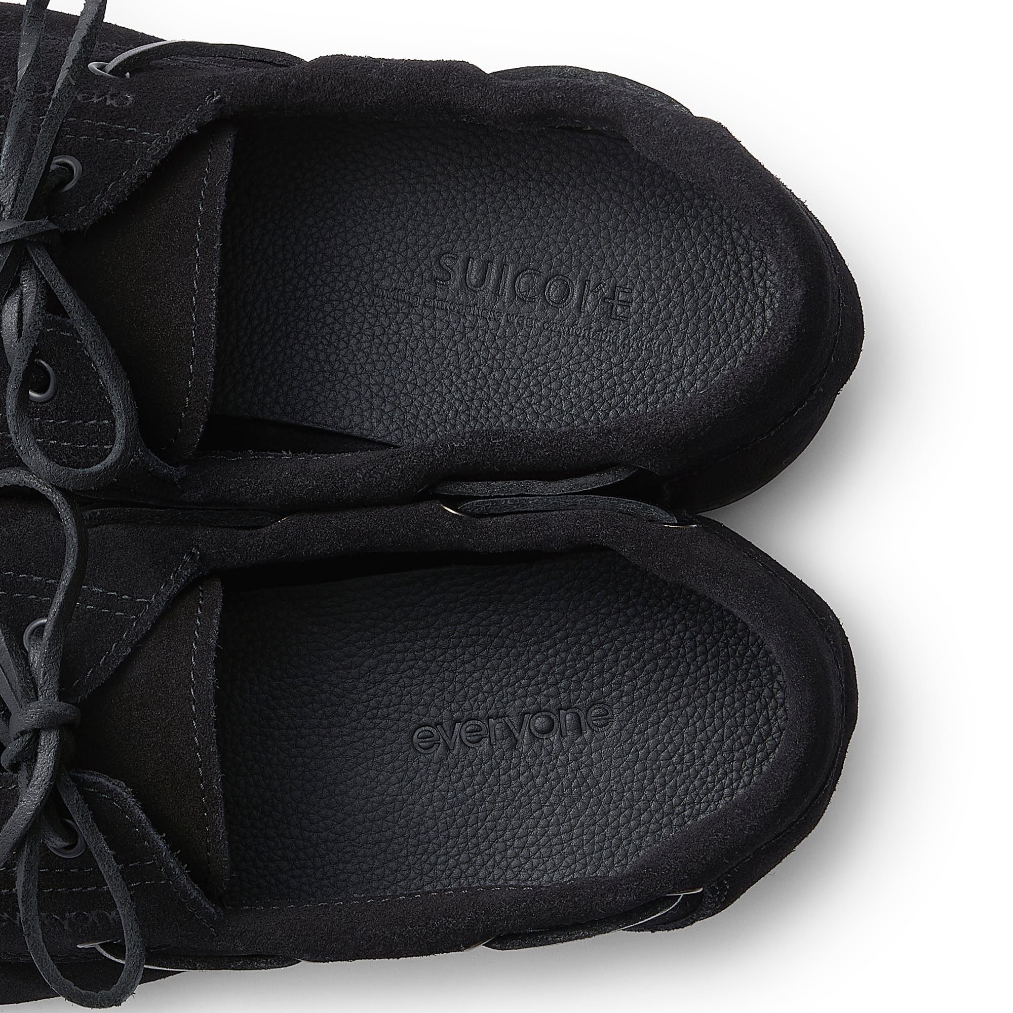SUICOKE everyone suede deck shoes (BLACK) | everyone