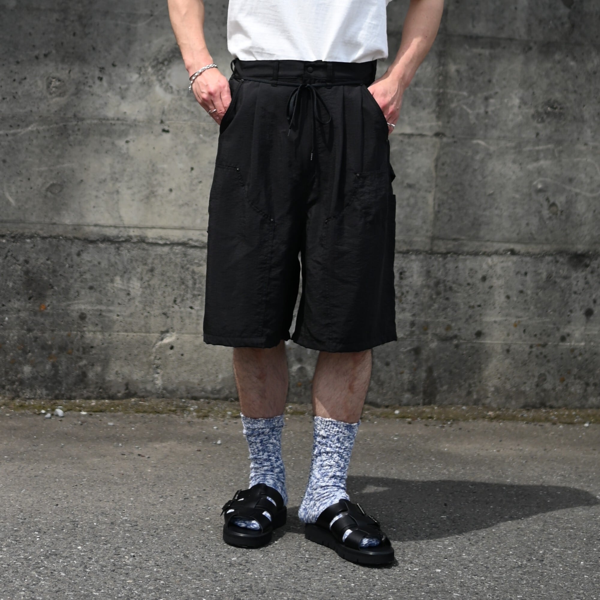 パンツ Product Twelve Nylon Short Work Pants 2 product twelve / Silk Nylon Short Work Pants | GANKO