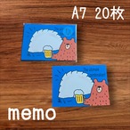バラメモ紙★餃子にビール