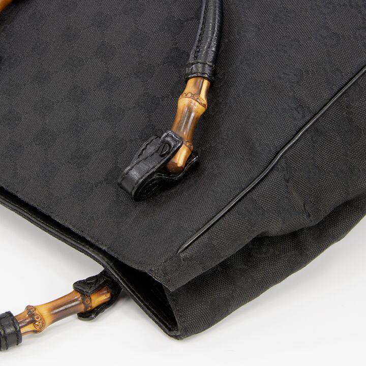 美品.本物】 GUCCI グッチ　バンブー トート　カバン　革　黒 ブラック 楽天市場】グッチ GUCCI トートバッグ バンブー レザー 黒 ブラック A4