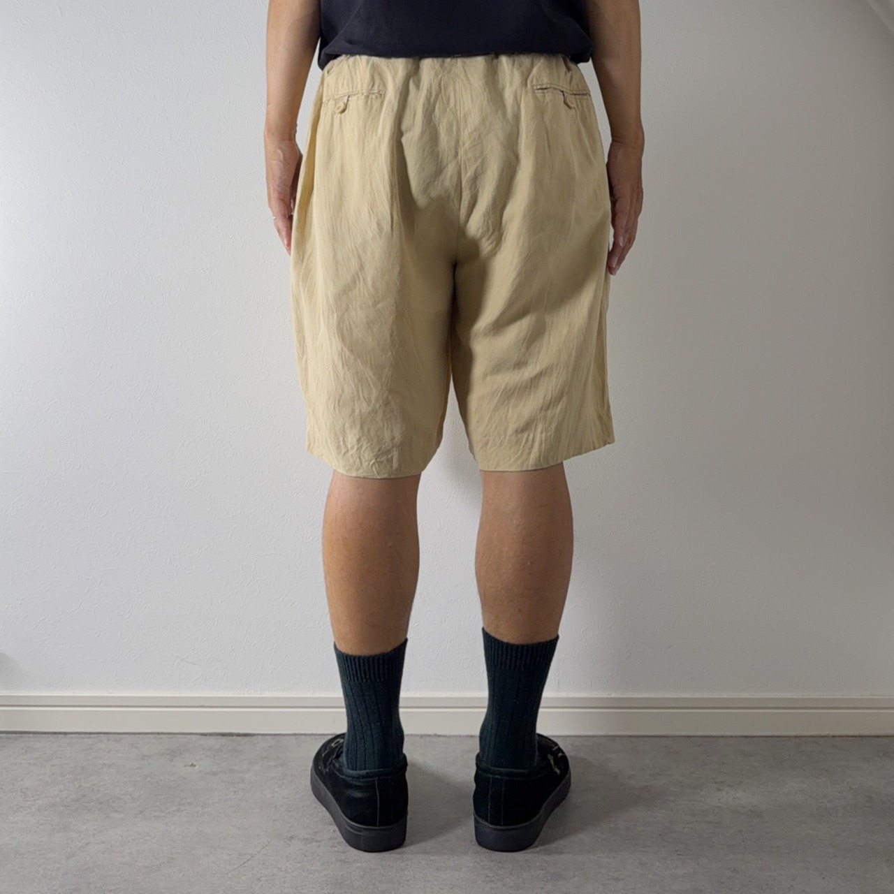 Polo by Ralph Lauren Double-pleated linen silk shorts [W40] 古着 - 17