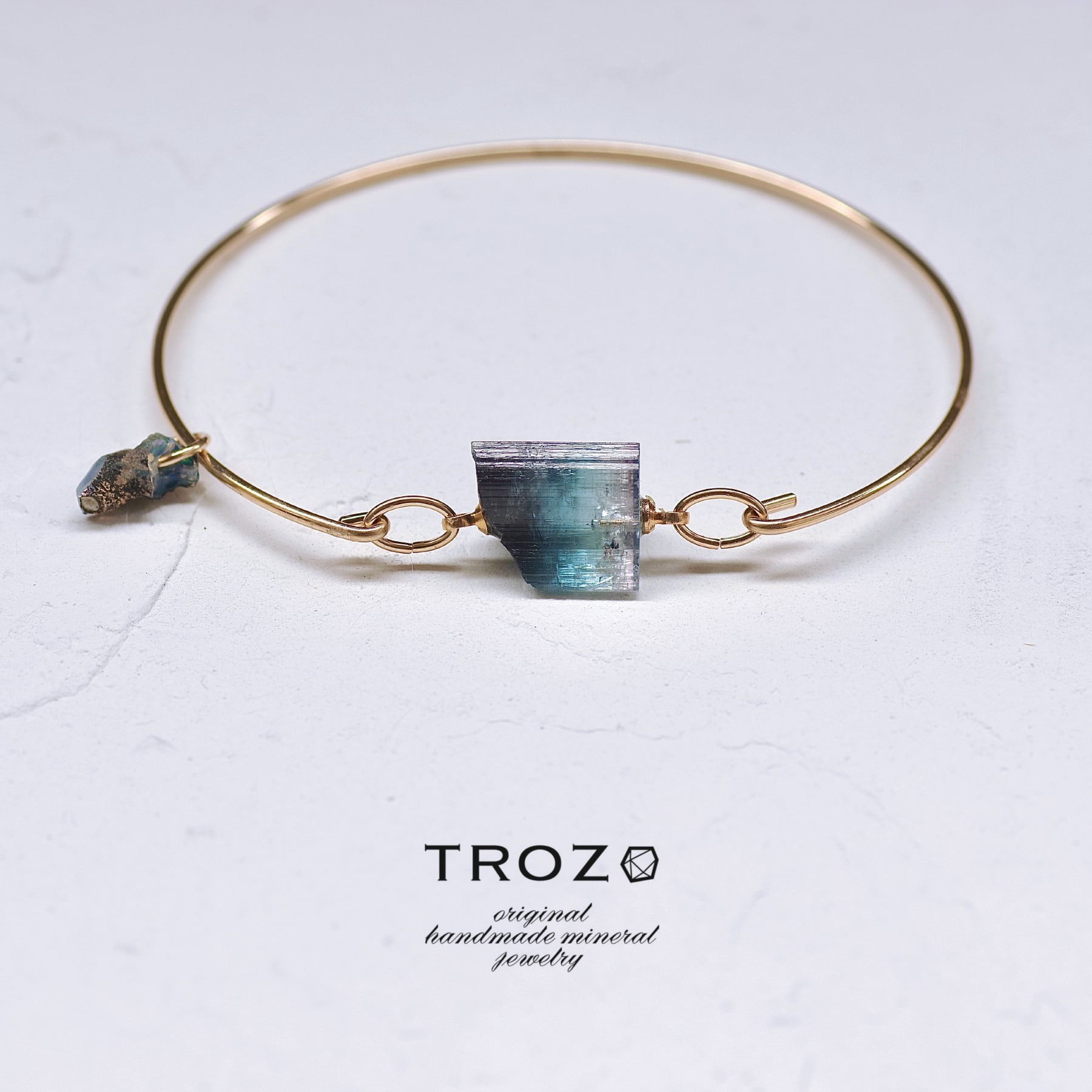 インディゴライト （ブルートルマリン） ブレスレット 8mm玉 No.1 最高級