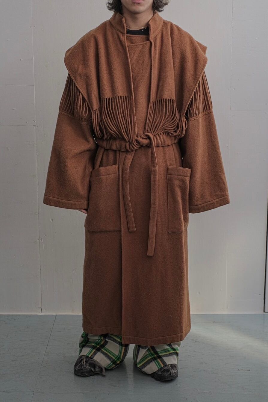 1980s Jean-Charles de Castelbajac wool coat | puzzle