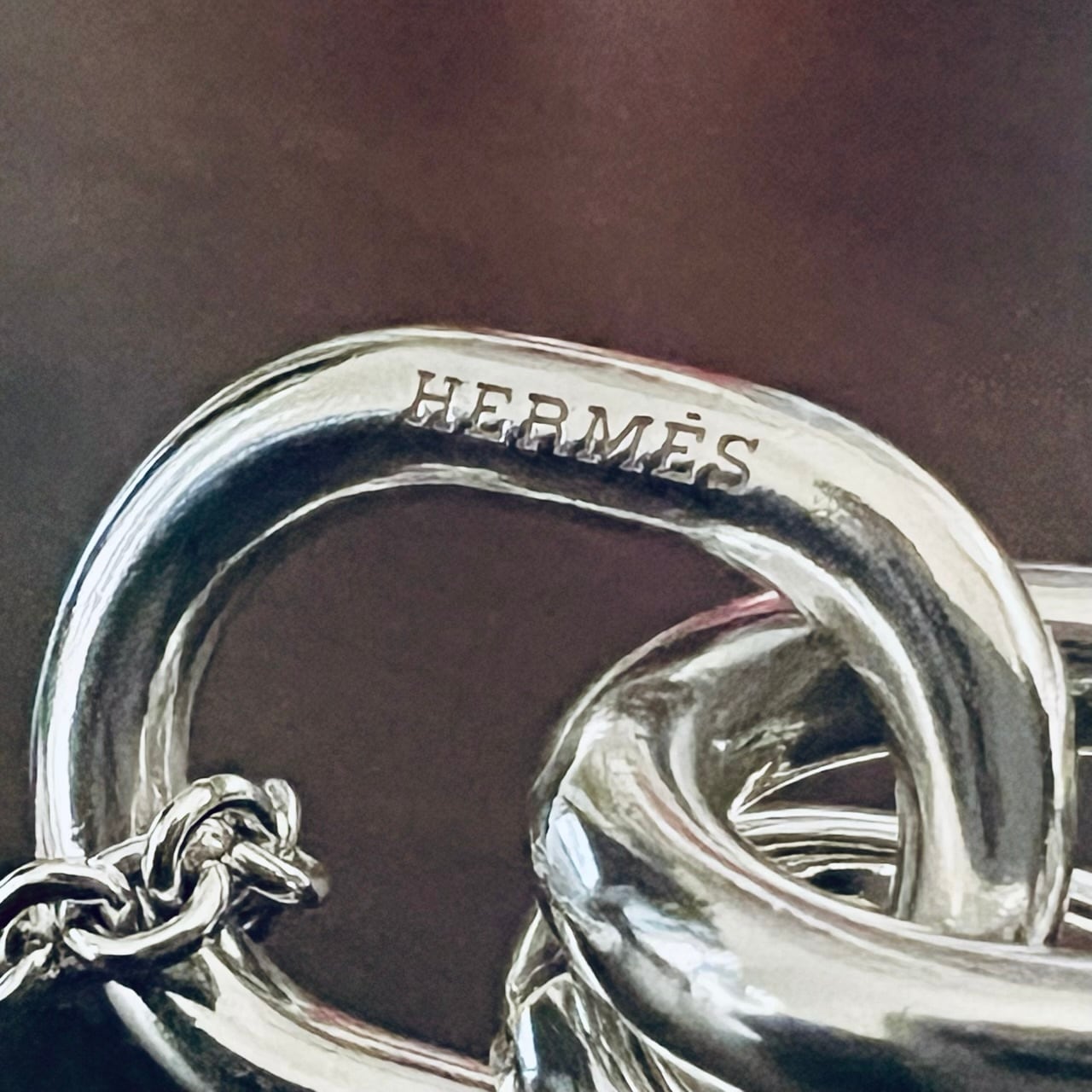 HERMES Rose de Mer Tassel Necklace Sterling Silver | エルメス